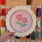 Scallop Round Large Needlepoint Frame