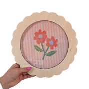 Scallop Round Large Needlepoint Frame