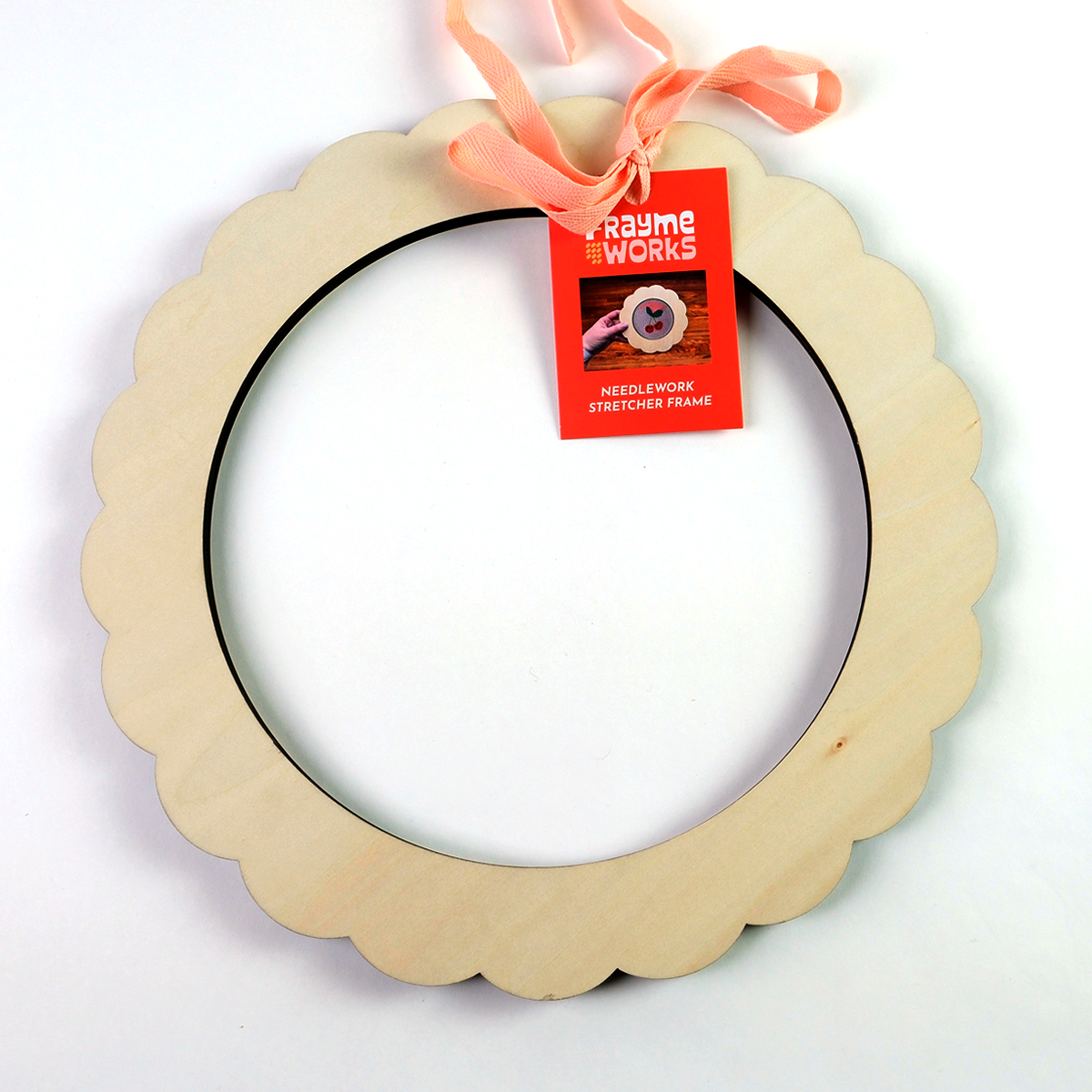 Scallop Round Large Needlepoint Frame