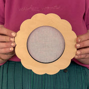 Scallop Round Medium Needlepoint Stretcher Frame