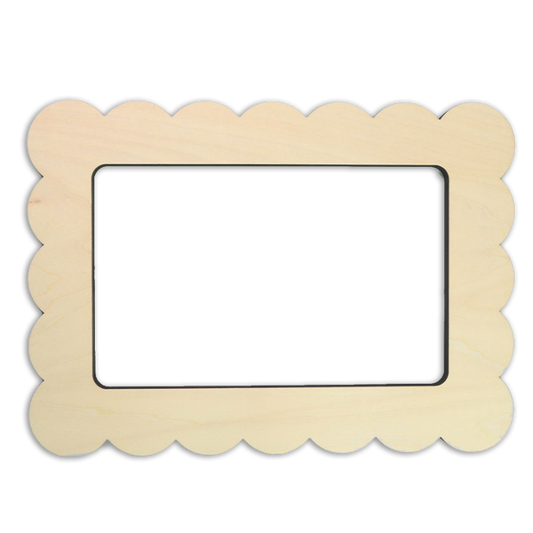 Scallop Rectangle Needlepoint Stretcher Frame
