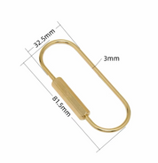 Gold Bag Tag Clip