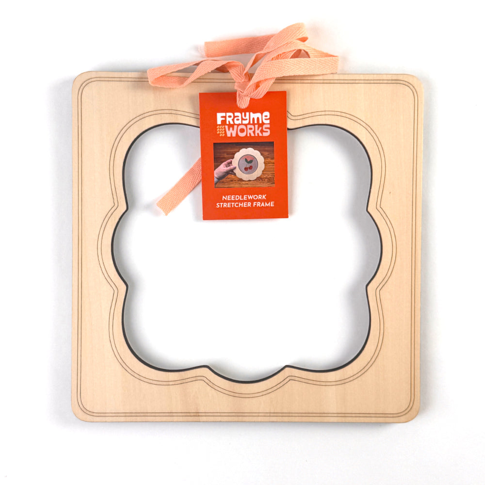 Fancy Square Medium Needlepoint Stretcher Frame