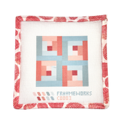 Log Cabin Quilt Block 4x4" Needlepoint Canvas