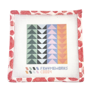 Flying Geese Quilt Block 4x4" Needlepoint Canvas