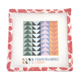 Flying Geese Quilt Block 4x4" Needlepoint Canvas