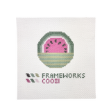 Watermelon Mini Needlepoint Canvas