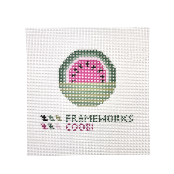 Watermelon Mini Needlepoint Canvas