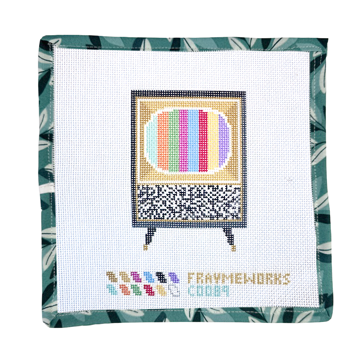 Retro TV Needlepoint Canvas